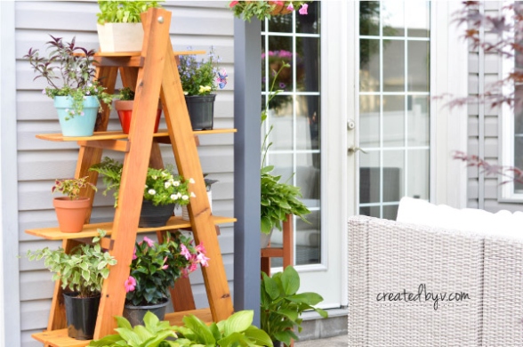 DIY: A Frame Folding Plant Stand - Created By V.