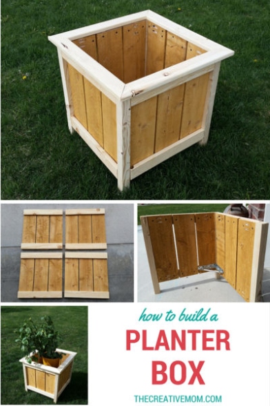 How To Build A DIY Planter Box - The Creative Mom