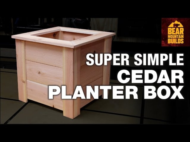 Simple Cedar Raised Planter Box  FREE PLANS